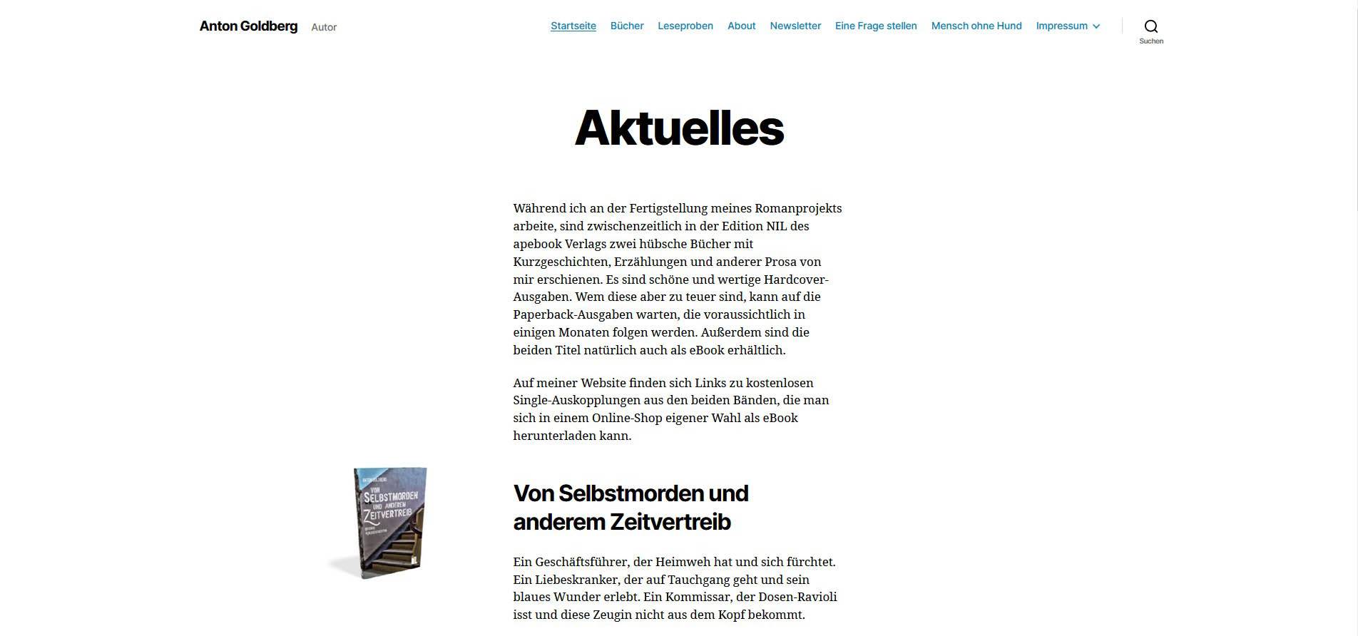 Anton Goldberg Website